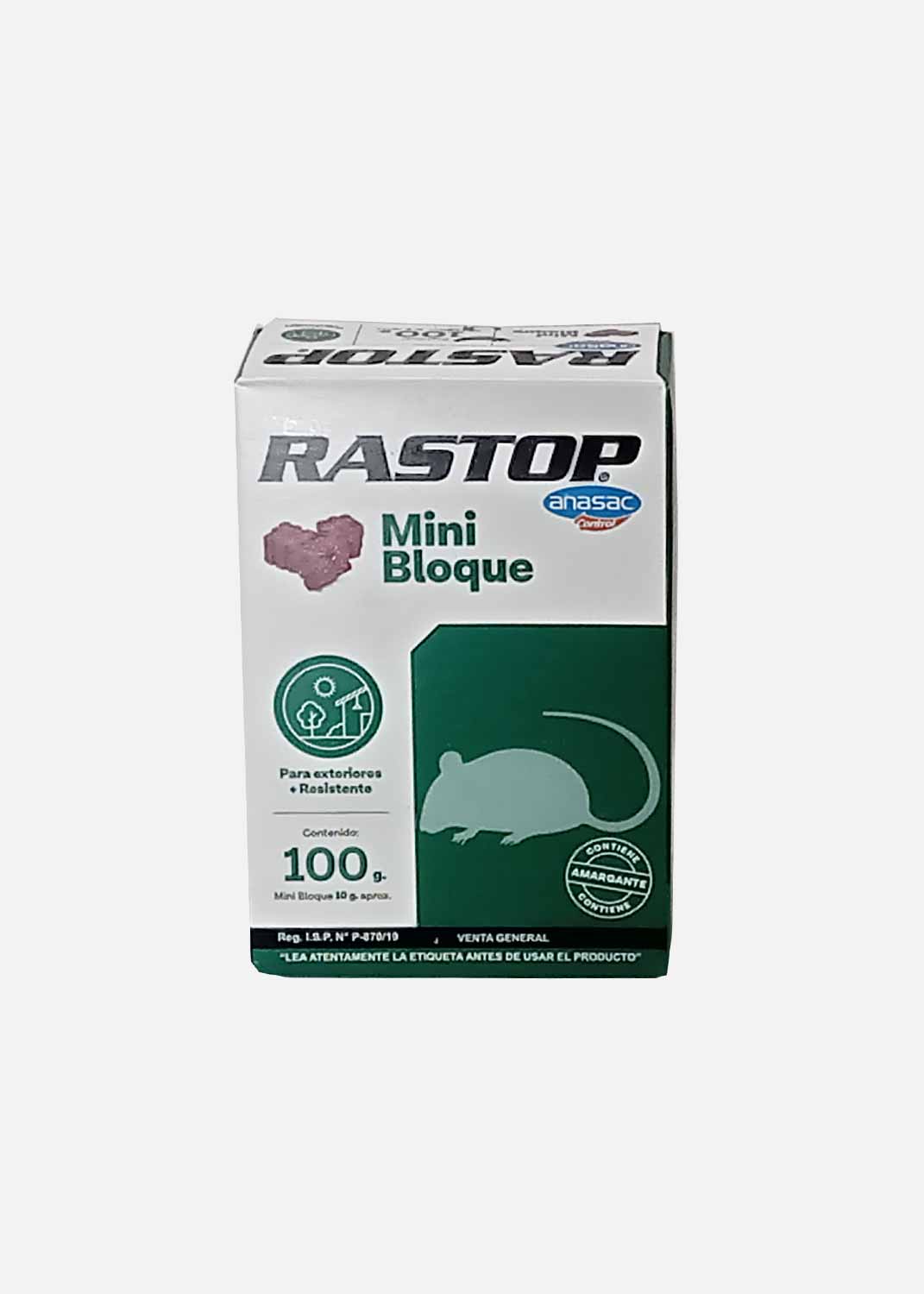 Raticida Rastop Mini Bloque 100 Gr
